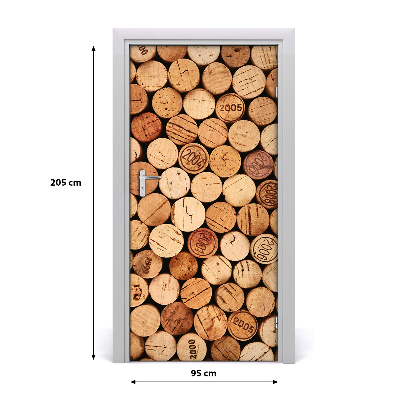 Selbstklebendes wandbild an der wand Corks wein