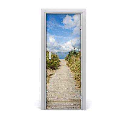 Selbstklebendes wandbild an der wand Der weg zum strand