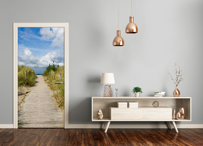 Selbstklebendes wandbild an der wand Der weg zum strand