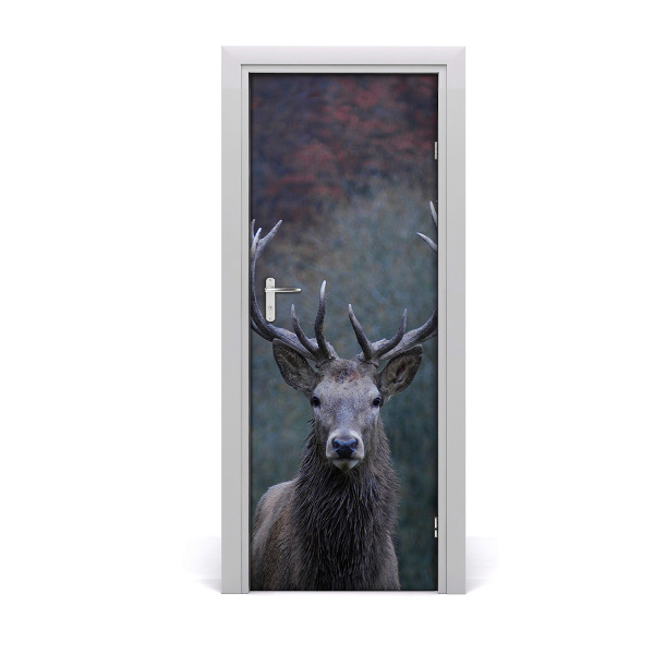 Selbstklebendes wandbild an der wand Hirsch natur