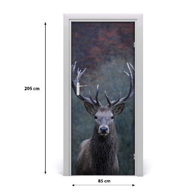 Selbstklebendes wandbild an der wand Hirsch natur