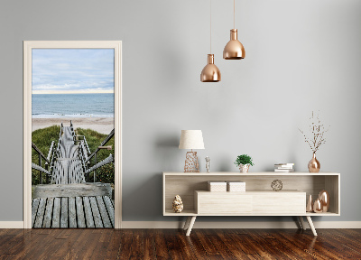 Selbstklebendes wandbild an der wand Der weg zum strand