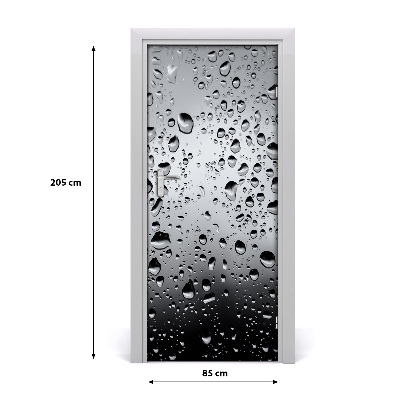 Selbstklebendes wandbild an der wand Wassertropfen