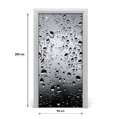 Selbstklebendes wandbild an der wand Wassertropfen