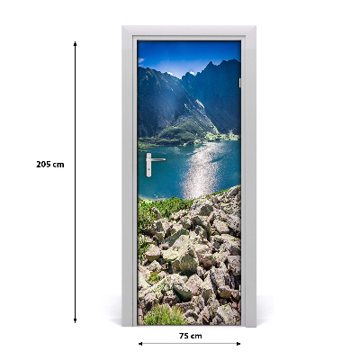 Selbstklebendes wandbild an der wand Schwarzer teich tatry