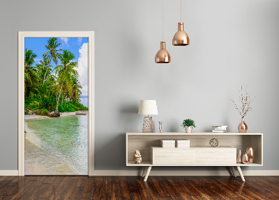 Selbstklebendes wandbild an der wand Tropischer strand