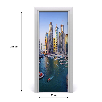 Selbstklebendes wandbild an der wand Bay dubai