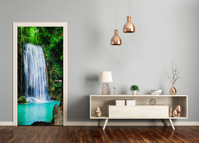 Selbstklebendes wandbild an der wand Wasserfall