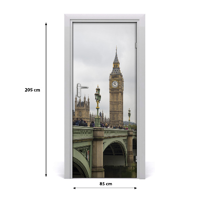 Selbstklebendes wandbild an der wand Big ben, london