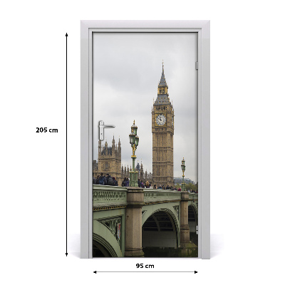 Selbstklebendes wandbild an der wand Big ben, london