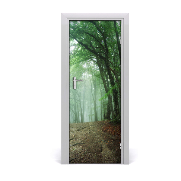 Selbstklebendes wandbild an der wand Nebel im wald