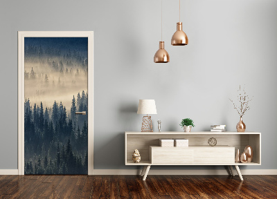 Selbstklebendes wandbild an der wand Den wald nebel über