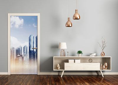 Selbstklebendes wandbild an der wand Wolkenkratzer