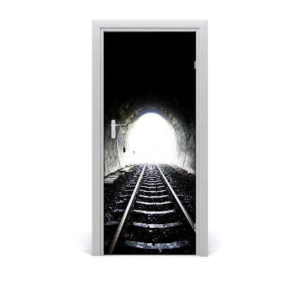 Selbstklebendes wandbild an der wand Tunnel bahngleise