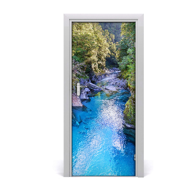 Selbstklebendes wandbild an der wand Fluss in den wald