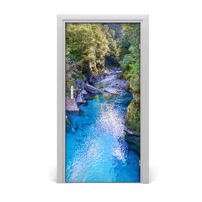 Selbstklebendes wandbild an der wand Fluss in den wald