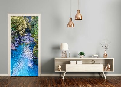 Selbstklebendes wandbild an der wand Fluss in den wald