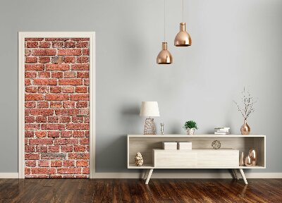 Selbstklebendes wandbild an der wand Ziegelwand