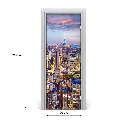 Selbstklebendes wandbild an der wand New york