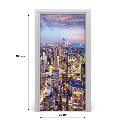 Selbstklebendes wandbild an der wand New york