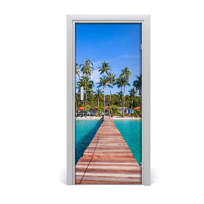 Selbstklebendes wandbild an der wand Tropical weg