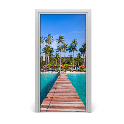 Selbstklebendes wandbild an der wand Tropical weg