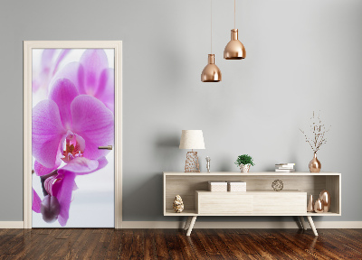 Selbstklebender aufkleber an der tür Rosa orchidee