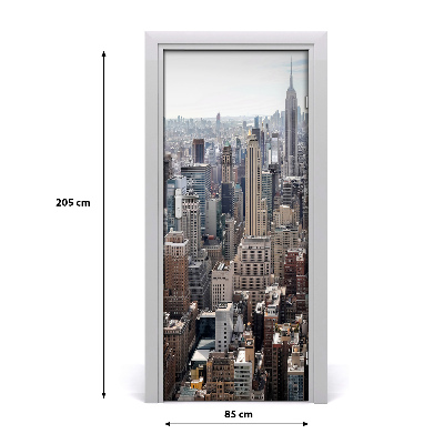 Selbstklebendes wandbild an der wand New york