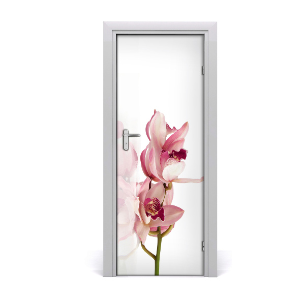 Selbstklebender aufkleber an der tür Rosa orchidee
