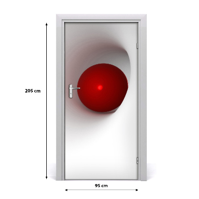 Selbstklebender aufkleber an der tür Abstraktion kugel