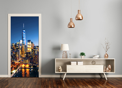 Selbstklebendes wandbild an der wand New york city