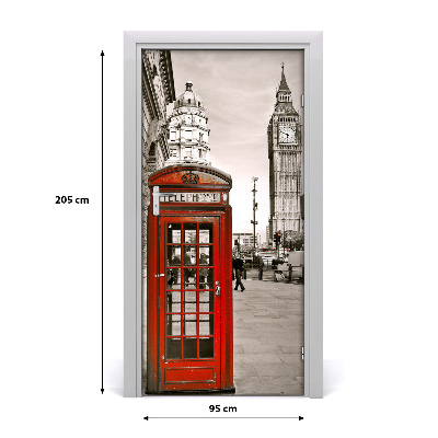 Selbstklebendes wandbild an der wand Vintage big ben