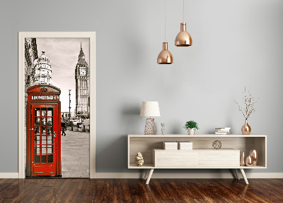 Selbstklebendes wandbild an der wand Vintage big ben