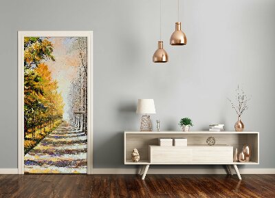 Selbstklebendes wandbild an der wand Herbst und winter