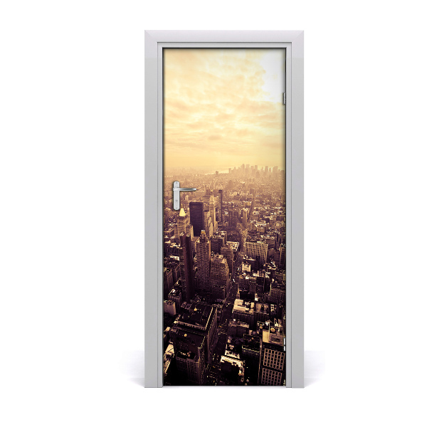 Selbstklebendes wandbild an der wand Manhattan new york city