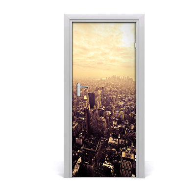 Selbstklebendes wandbild an der wand Manhattan new york city