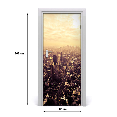 Selbstklebendes wandbild an der wand Manhattan new york city