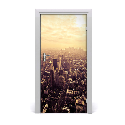 Selbstklebendes wandbild an der wand Manhattan new york city