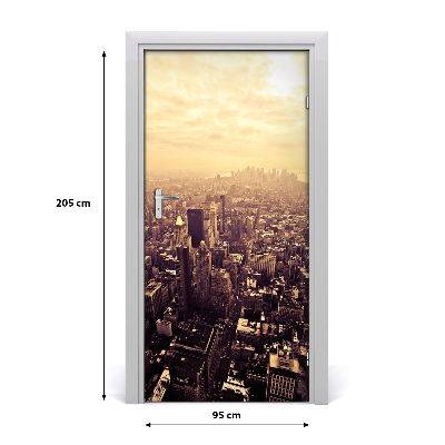 Selbstklebendes wandbild an der wand Manhattan new york city