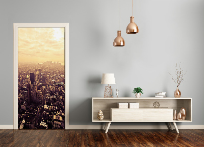 Selbstklebendes wandbild an der wand Manhattan new york city