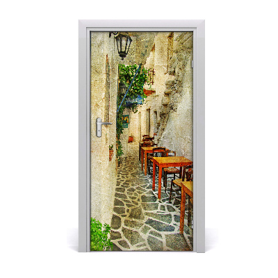 Selbstklebendes wandbild an der wand Griechische taverne