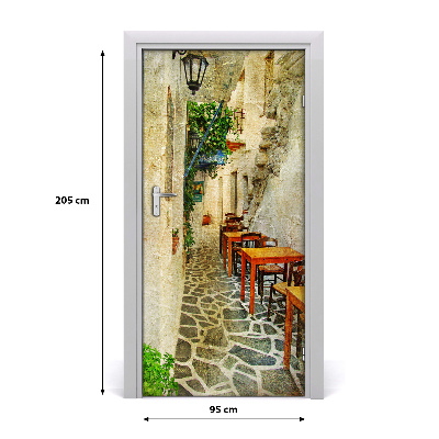 Selbstklebendes wandbild an der wand Griechische taverne