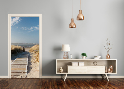 Selbstklebendes wandbild an der wand Der weg zum strand