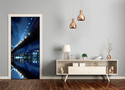 Selbstklebendes wandbild an der wand Manhattan new york city