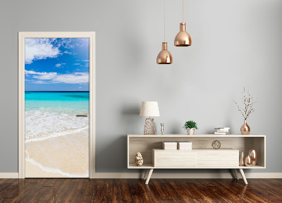 Selbstklebendes wandbild an der wand Tropischer strand