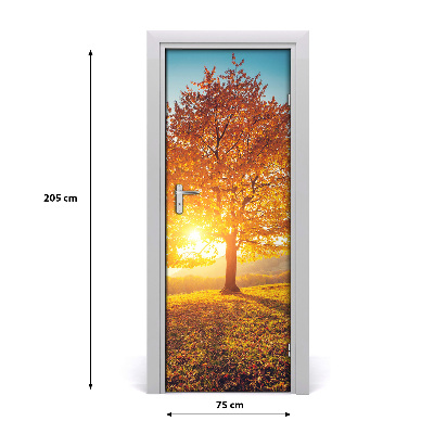 Selbstklebendes wandbild an der wand Herbst-baum