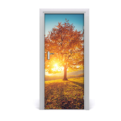 Selbstklebendes wandbild an der wand Herbst-baum