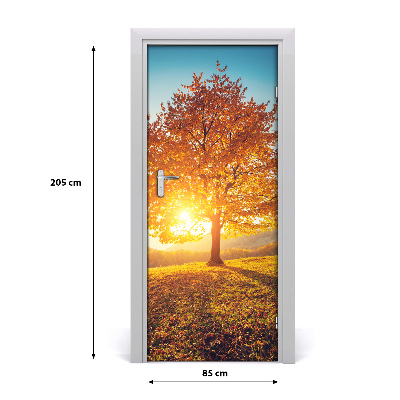 Selbstklebendes wandbild an der wand Herbst-baum