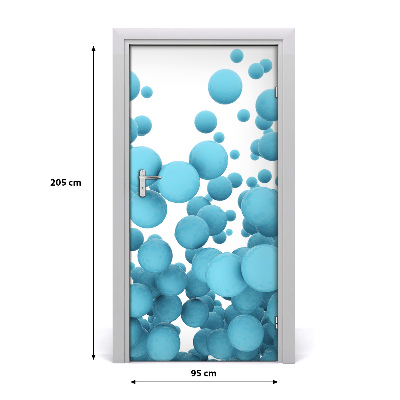 Selbstklebender aufkleber an der tür Abstraktion kugeln
