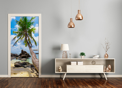 Selbstklebendes wandbild an der wand Tropischer strand